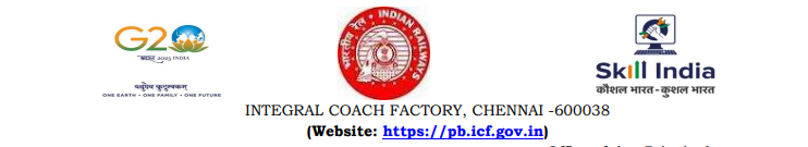 Railway Integral Coach Factory Recruitment 2024